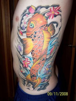tattoos of koi fish. dresses fish tattoo designs.