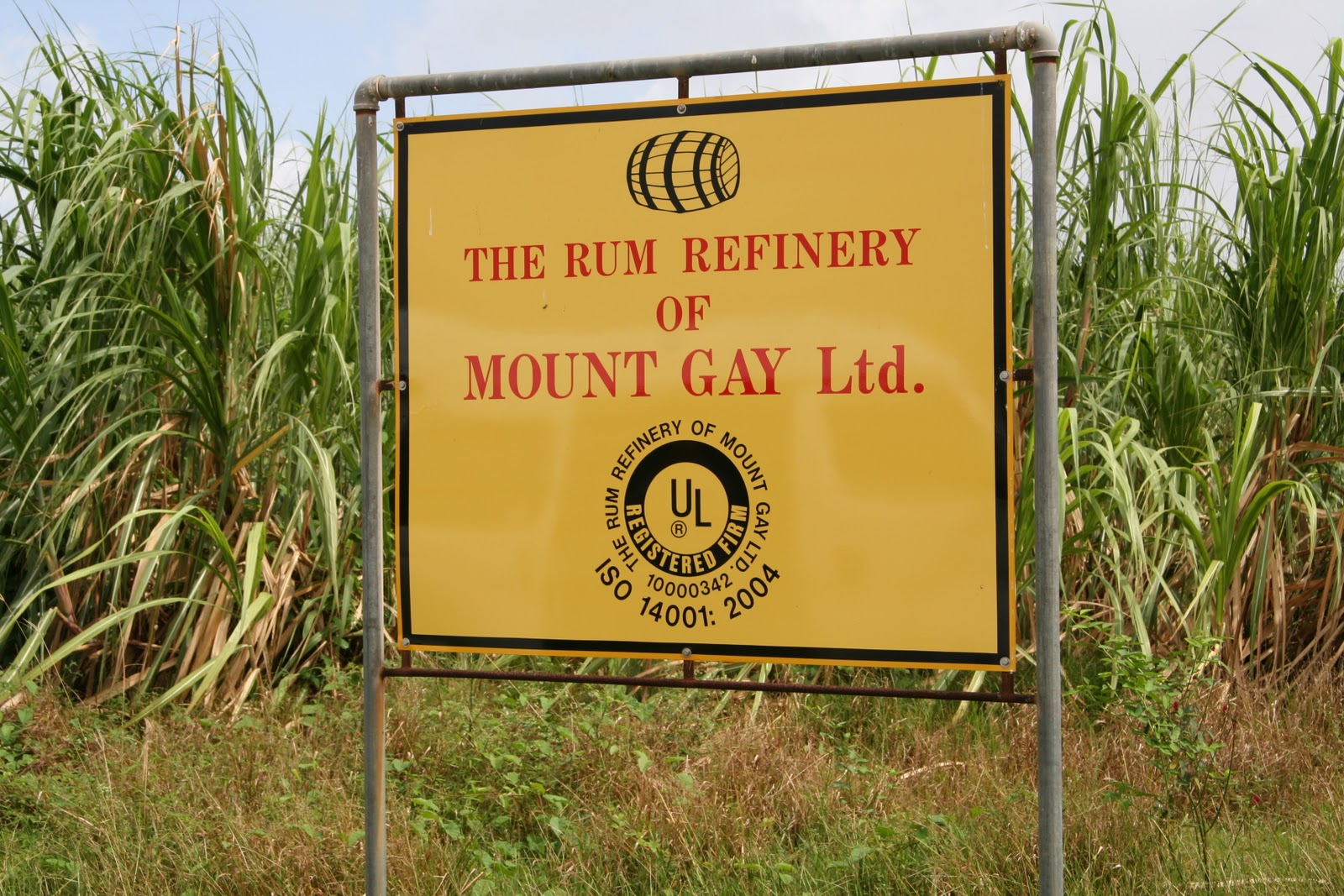 The site of Mt Gay Rum appears almost hidden from the road, as the entrance ... The site of Mt Gay Rum appears almost hidden from the road, as the entrance ...