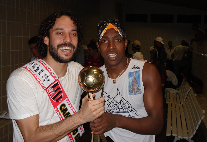 Gabriel e Renato depois da final (Ler "Demorou", postado em 25/07/07)