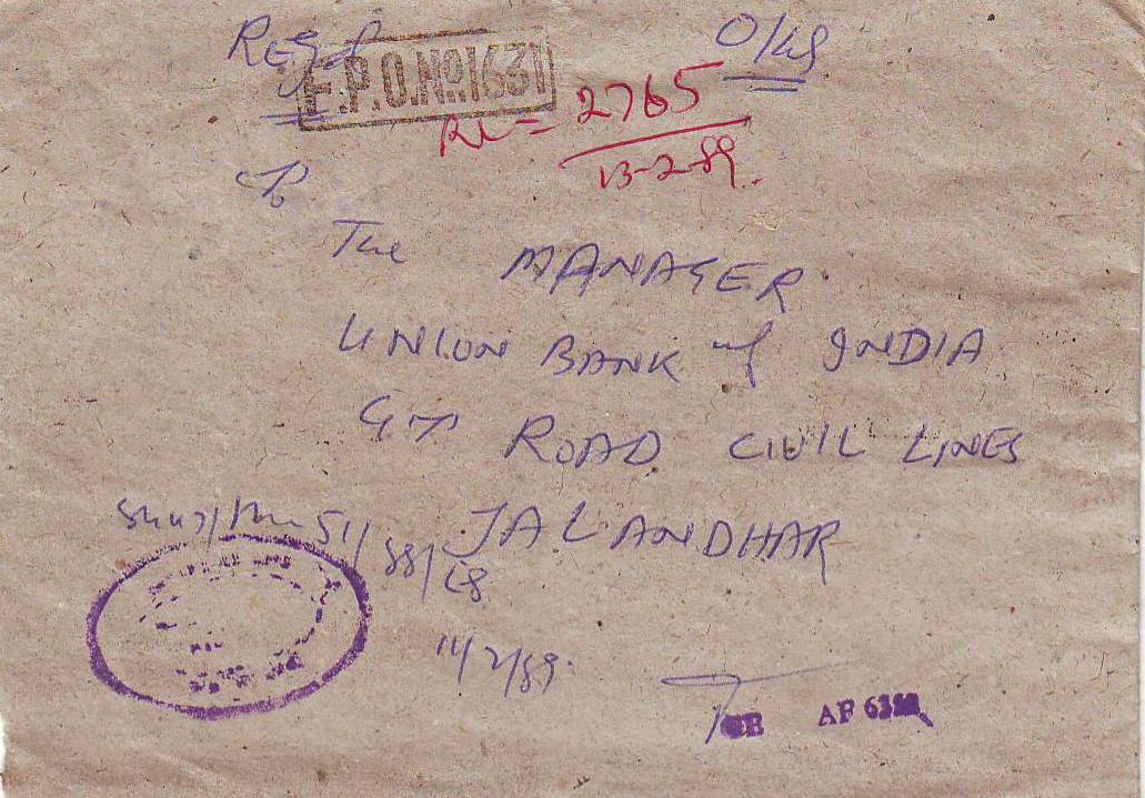 Rare Indian Collectibles On India Govt Service Envelope on Waste Paper