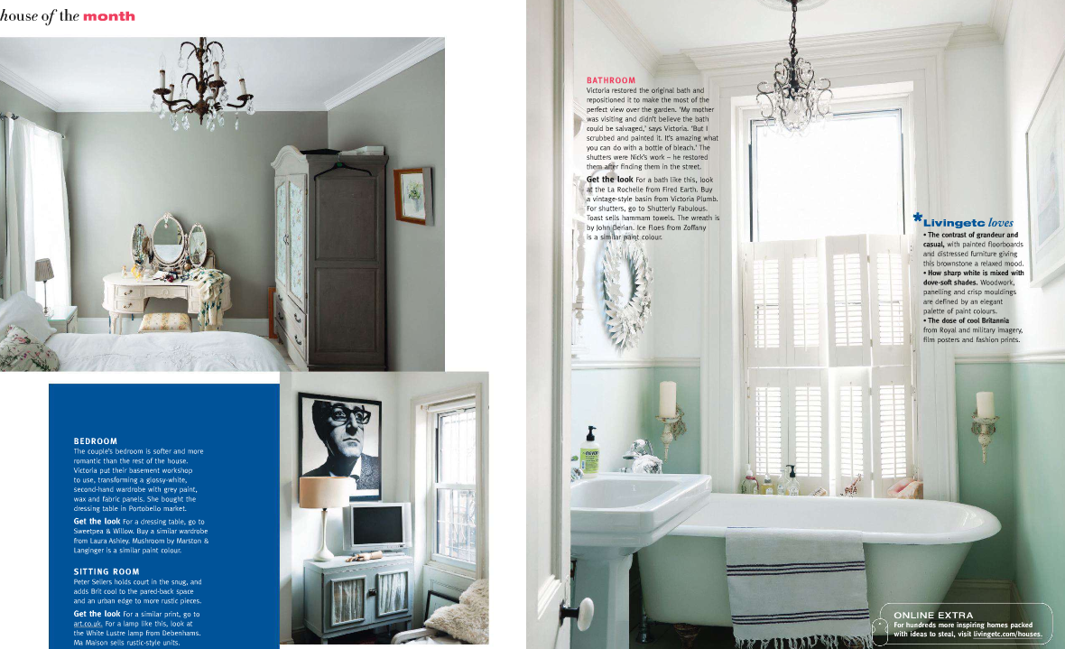 White Rabbit England Living Etc Magazine Shoot