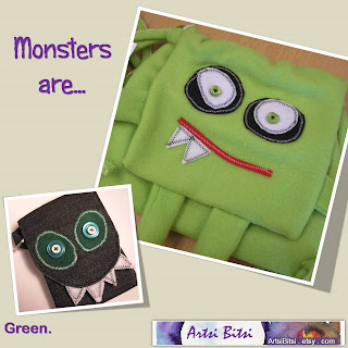 Monsters are... Green.