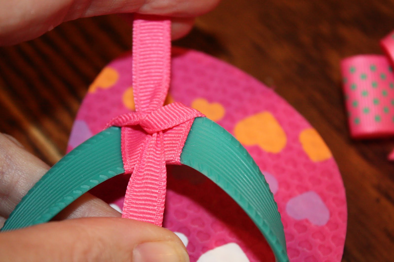 studded bow flip flops