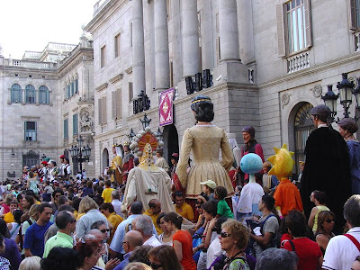 Barcelona Sights - Giants at La Merce