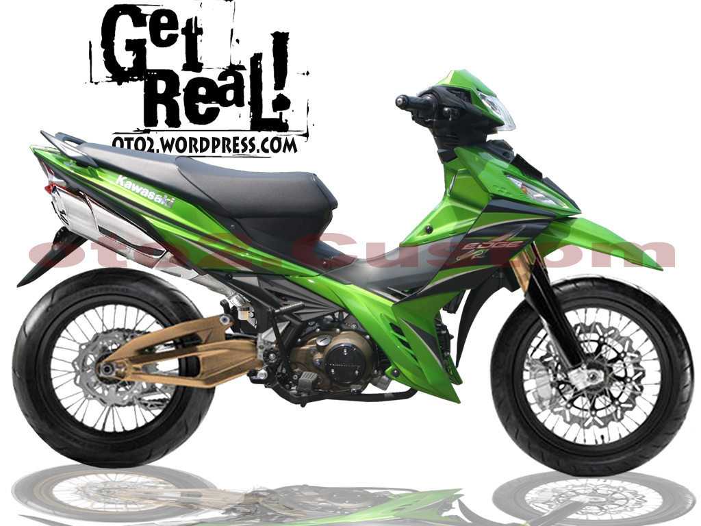 Modifikasi Motor Kawasaki Edge Monoshock Knalpot Racing kawasaki edge Modifikasi Motor Kawasaki Edge Monoshock Knalpot Racing