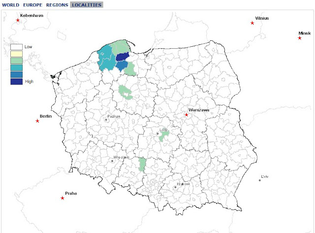 Public Profiler#39;s Poland map of poland 2010. Public Profiler#39;s Poland