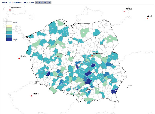 (2010). Surname Jach Poland map of poland 2010. (2010). Surname Jach Poland