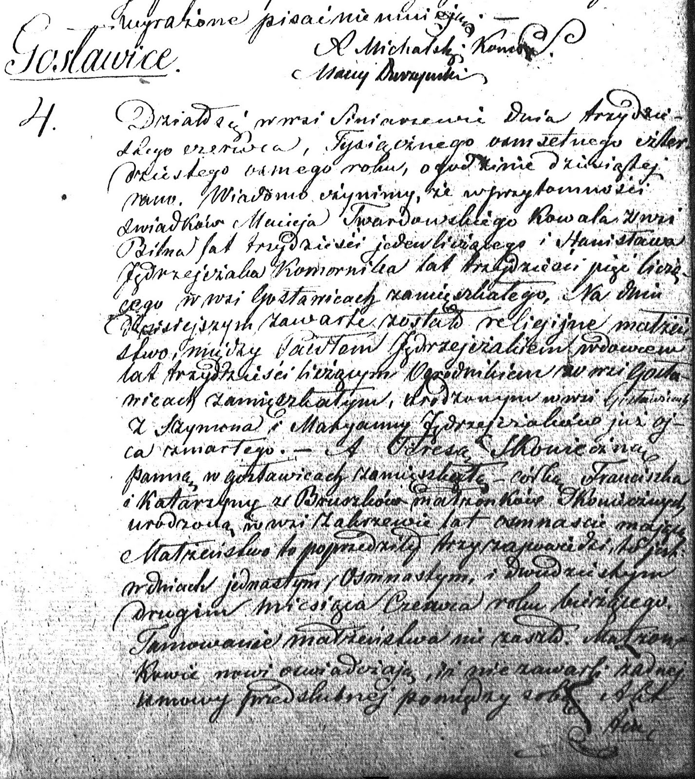 [Marriage+of+Pawel+Jedrzejczak+and+Teresa+Skonieczny+June+30+1848+-+Siniarzewo+Parish+-+Goslawice+no+4+page+28.jpg]