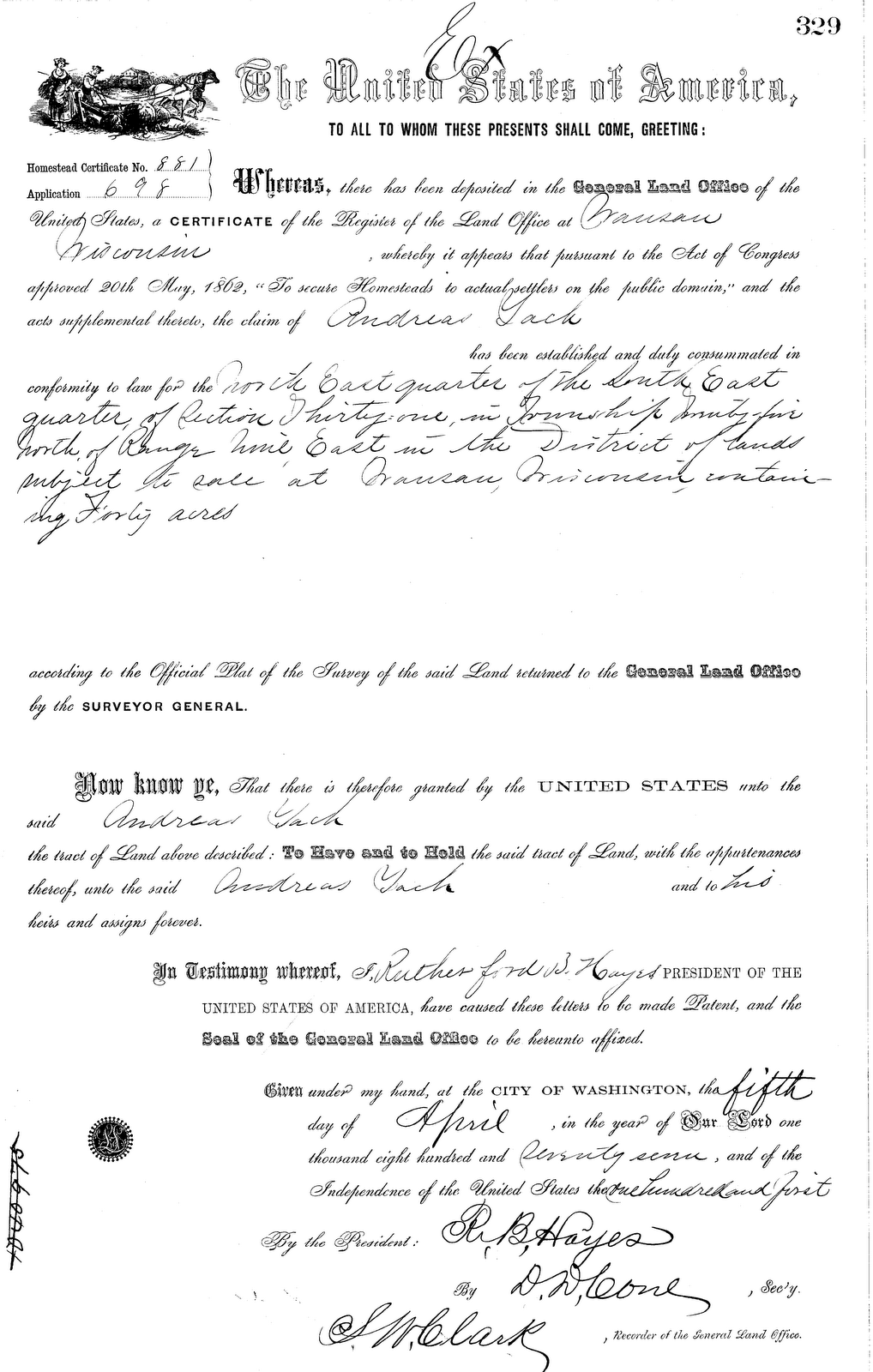 Arrival in New Lands Jach’s in Portage County Wisconsin Al's Polish