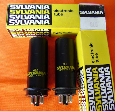 Sylvania 6L6 tubes (NOS) Sylvania+6L6