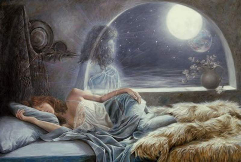 mujer de sueño