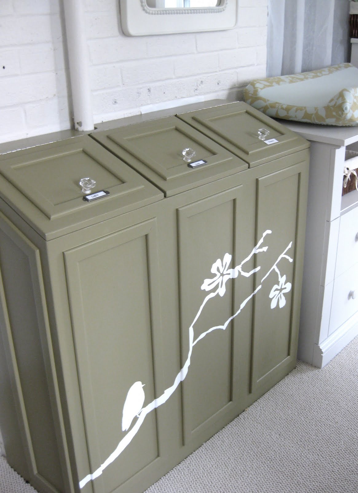 My Pink Life Laundry Chute Cabinet