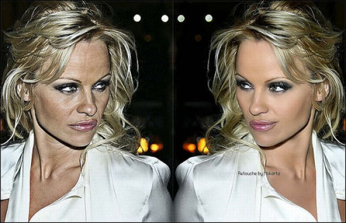 before and after retouching photos