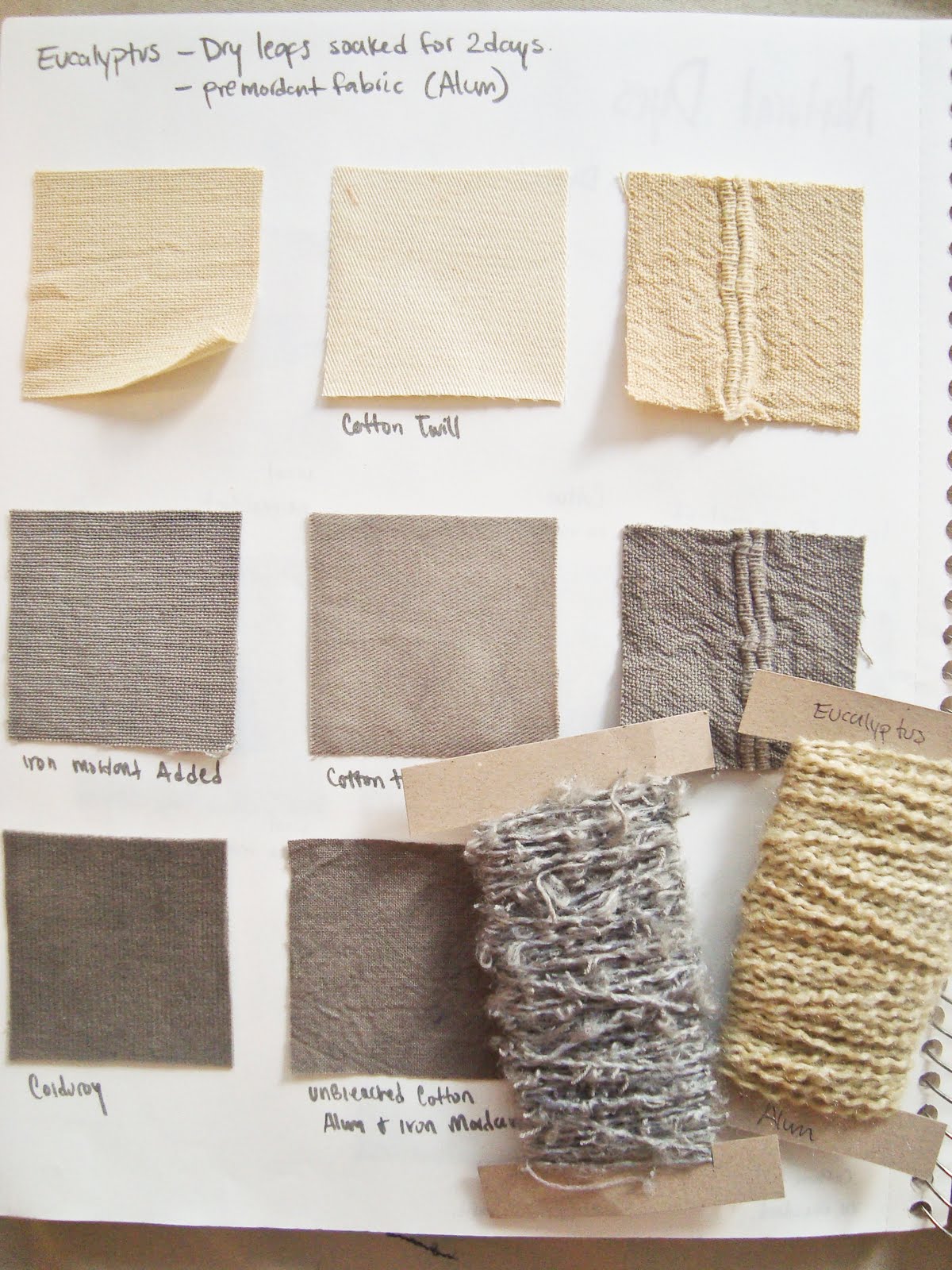 Wander the Woods NATURAL DYES....my new obsession