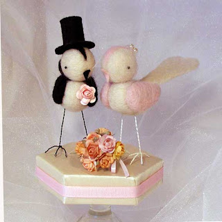 bird wedding cake topper
