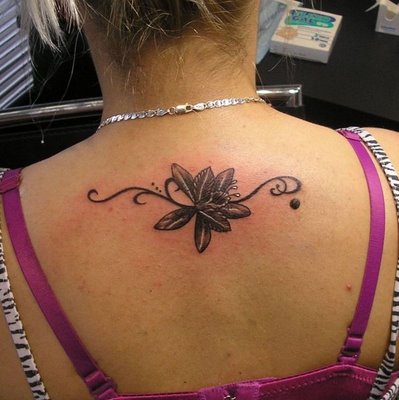 flower tattoo art. The tattoo body art was the