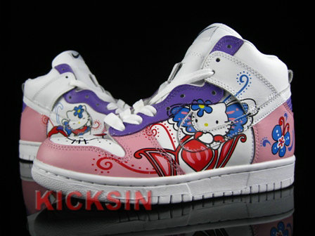 Custom Made Hello Kitty Shoes. nike shoes for girls. Custom Made Hello Kitty Shoes.