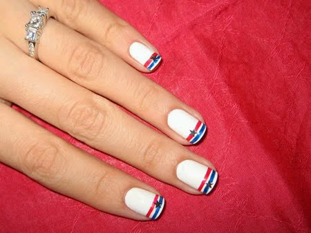 Asami used Nailene's Bedazzle Nail Art to create this 4th of July look!