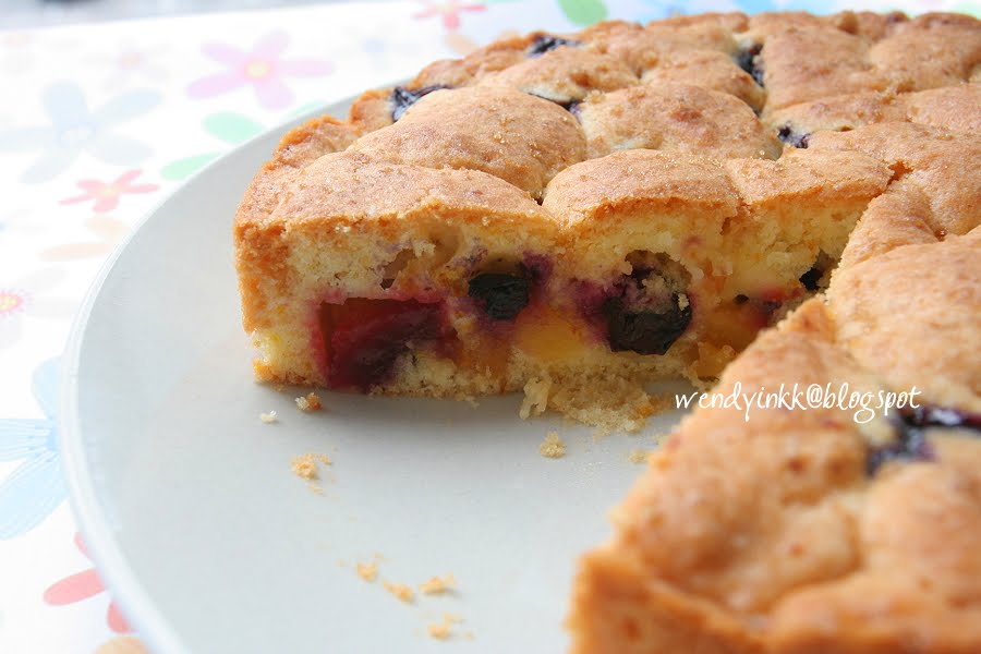 Table for 2.... or more Stone Fruit Tea Cake