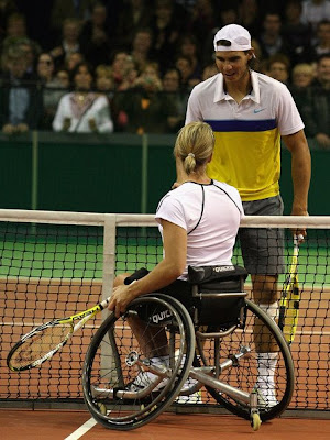 Champion wheelchair tennis
