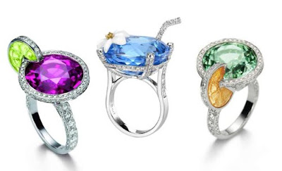 Alchol-inspired Wedding Rings