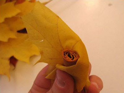 DIY Roses From Maple Leaves