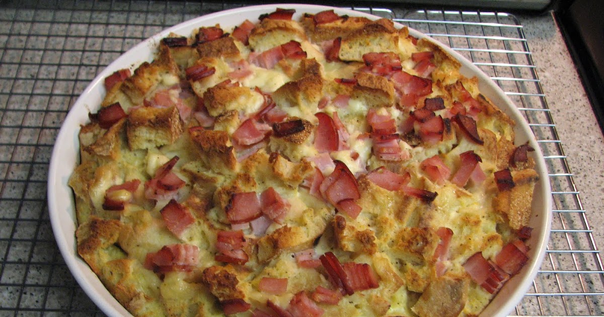 Cupcake Queen Eggs Benedict Strata with Hollandaise Sauce and Asparagus