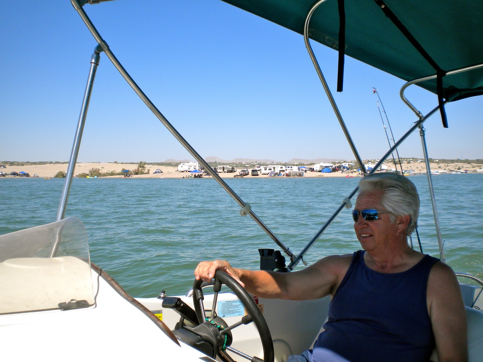 America by RV Boat Ride and CookOut on Elephant Butte Lake