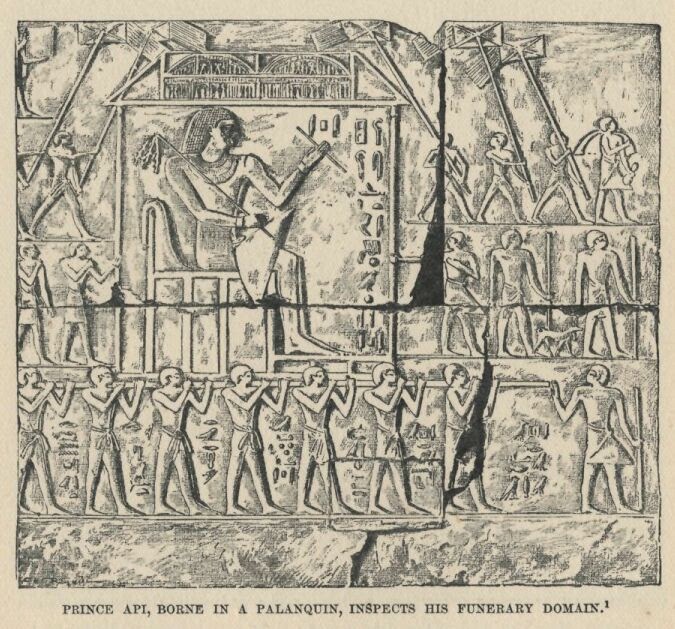 EGYPT ART Funerary Repast Scene and False Door In Egypt Art