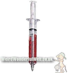IMAGE: Novelty Syringe Pen