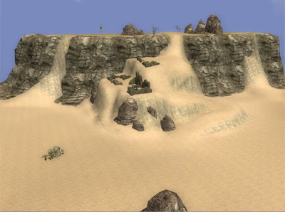 The ruins of a giant multi-tiered watermill hint at the innovation of the lost civilization that once occupied it.
