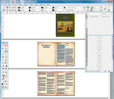 Elrithorn Campaign Guide as viewed in Adobe InDesign