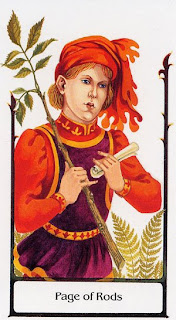 Page of Rods Tarot Of The Old Path
