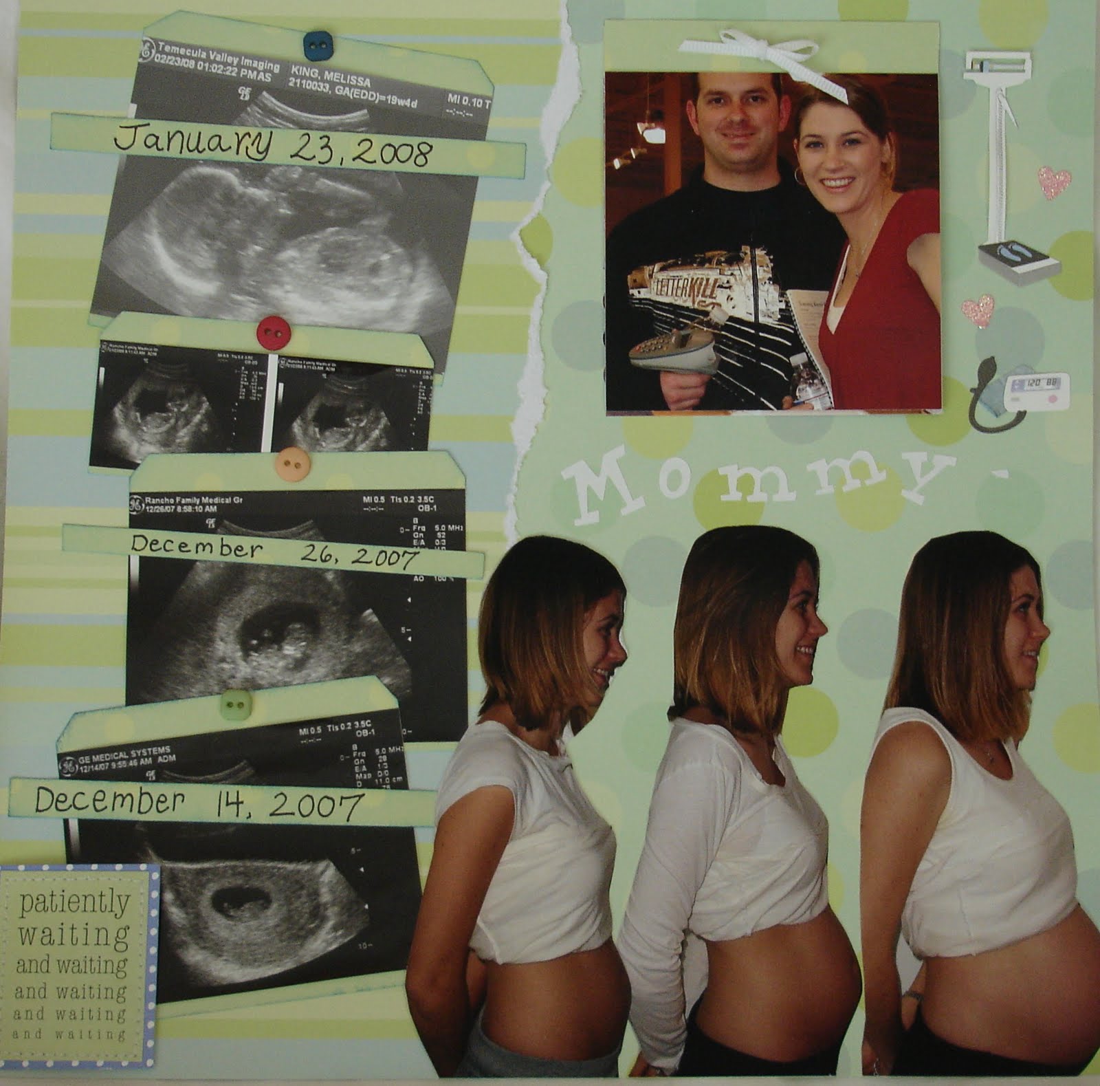 Melissa's Projects Baby Scrapbook Pregnancy