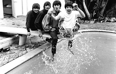 Beatles, Fab Four, Beatles Pool, Beatles Swimming, Beatles Miami, Beatles Beach, Beatles Photos