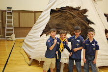 carsen with his scout group