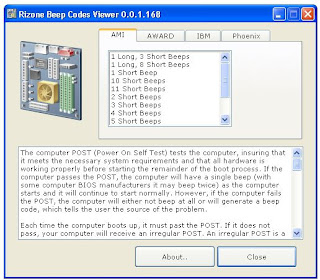 BIOS Beep Code Viewer