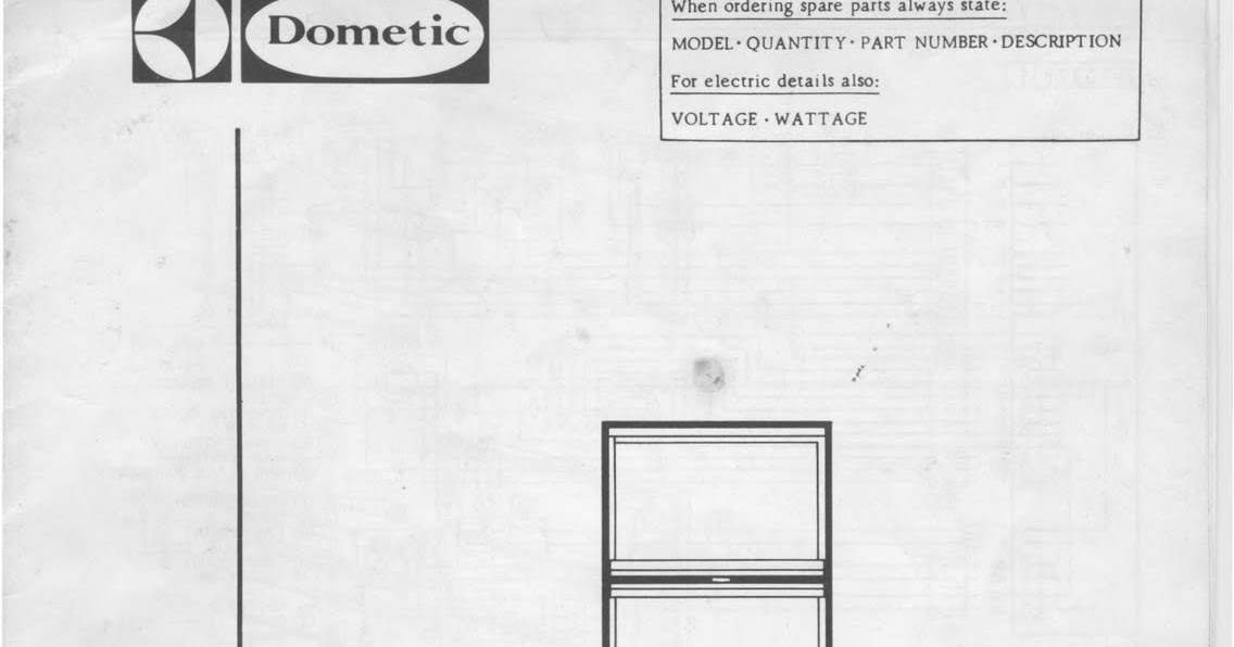 1983 Fleetwood Pace Arrow Owners Manuals: Dometic refridgerator RM