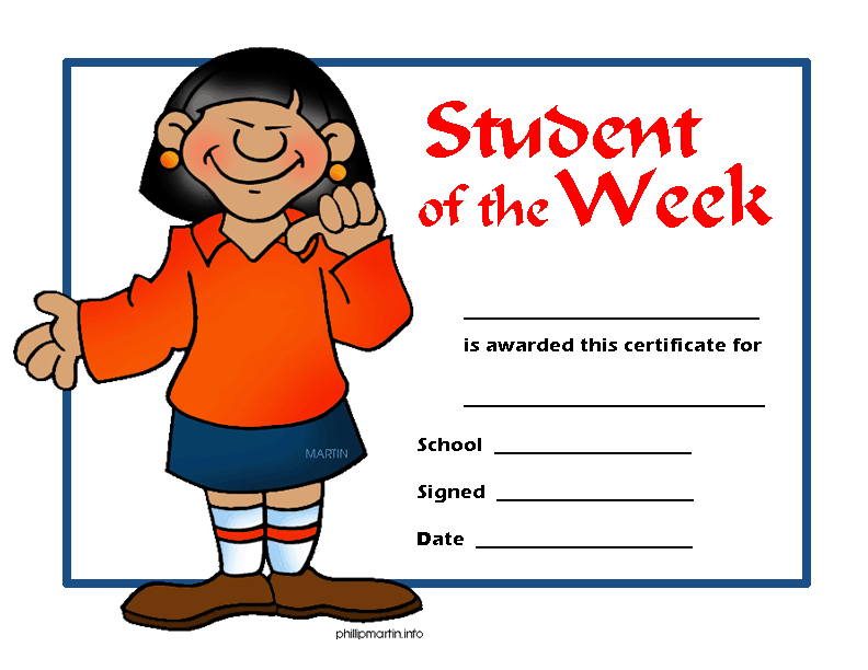Student of the Week Clip Art Student of the Week Clip Art
