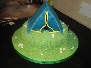 Eileen Atkinson's Celebration Cakes: camping birthday cake