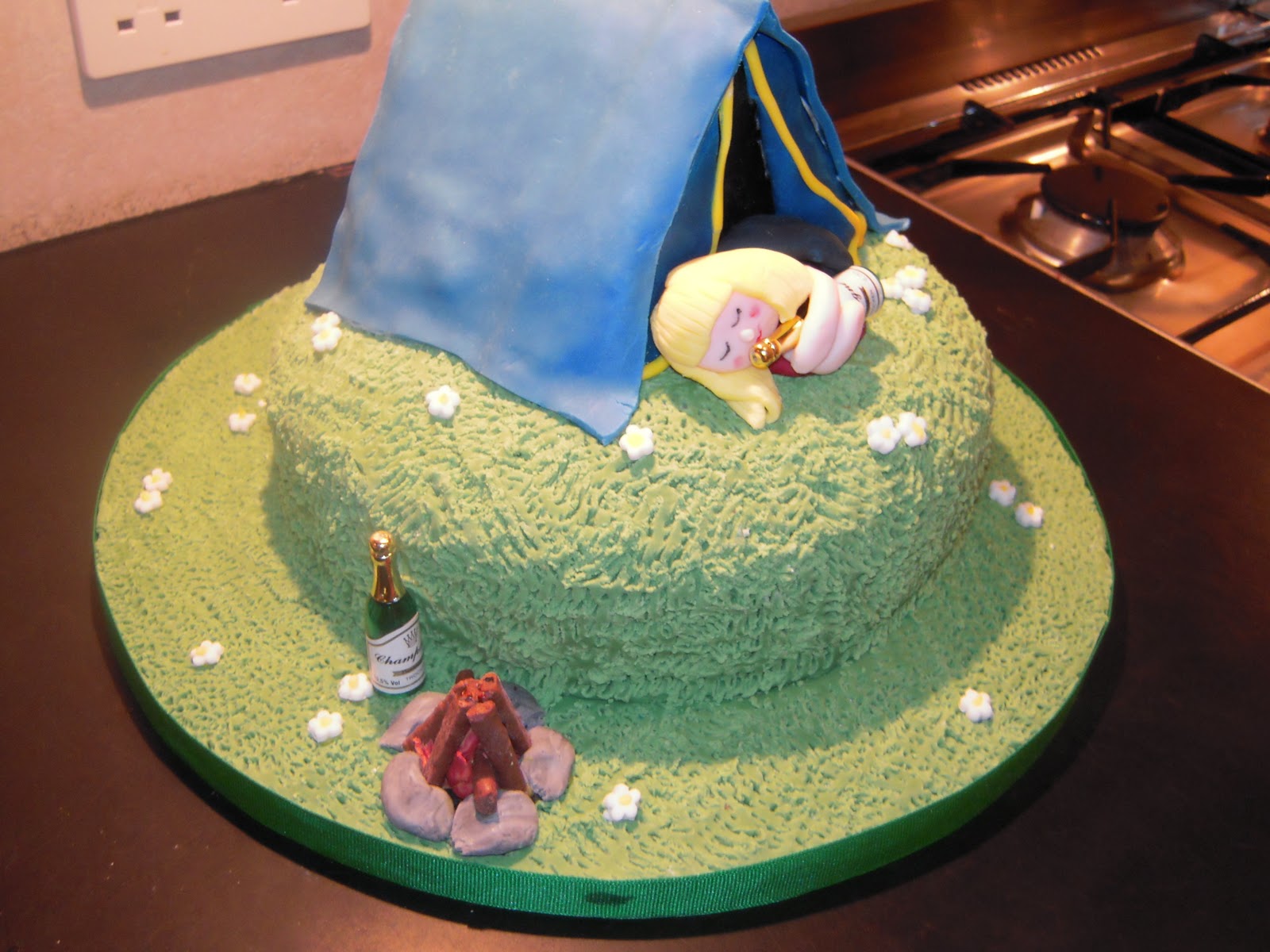 Eileen Atkinson's Celebration Cakes: camping birthday cake