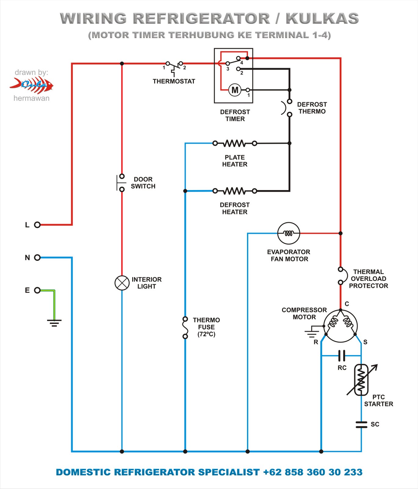 TEACH THERMODYNAMICS SERVICE: Wiring Kulkas frigidaire dishwasher schematic diagram 