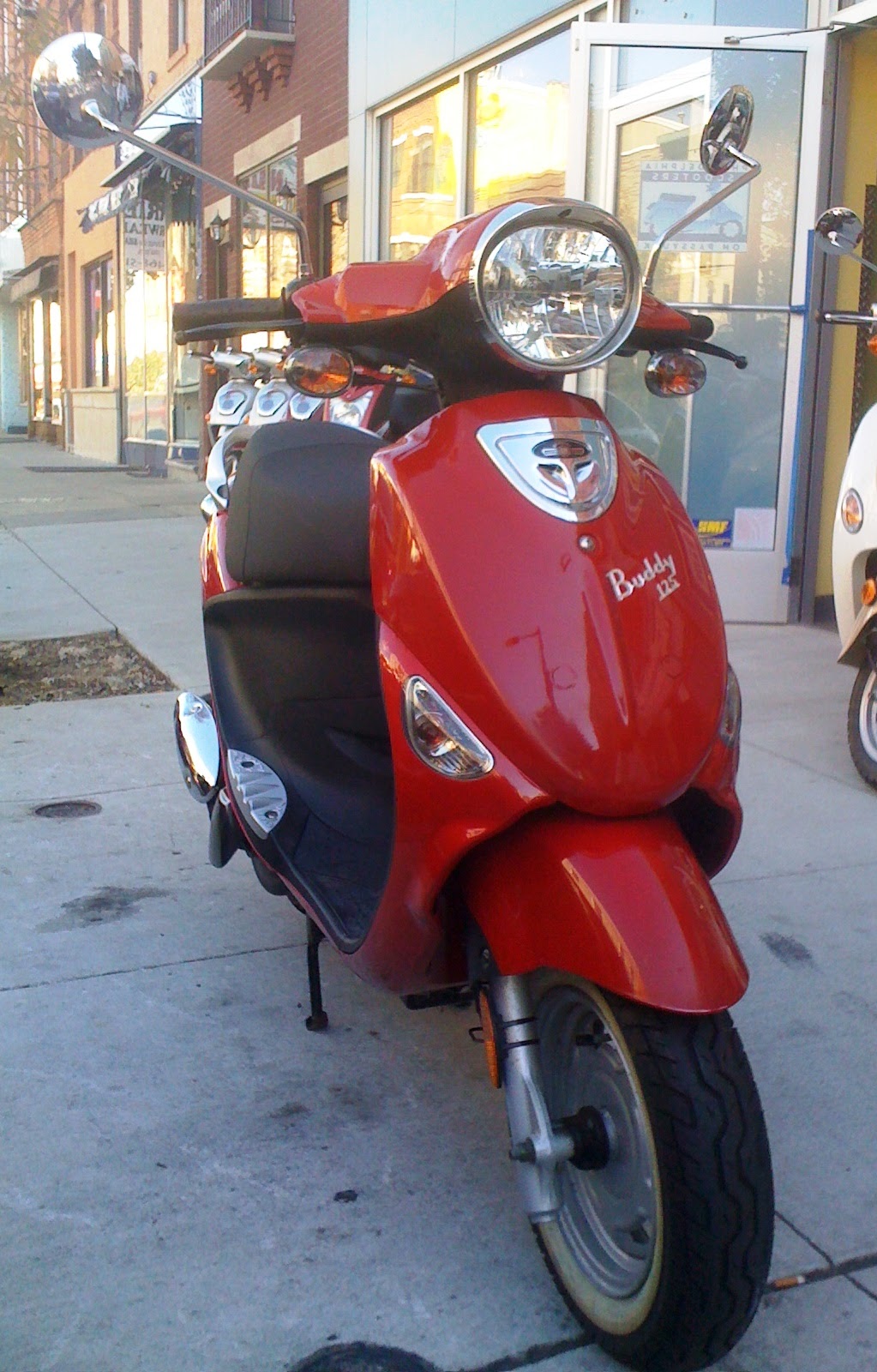 Philadelphia Used Scooters 2007 GENUINE BUDDY 125 RED WHITEWALLS!