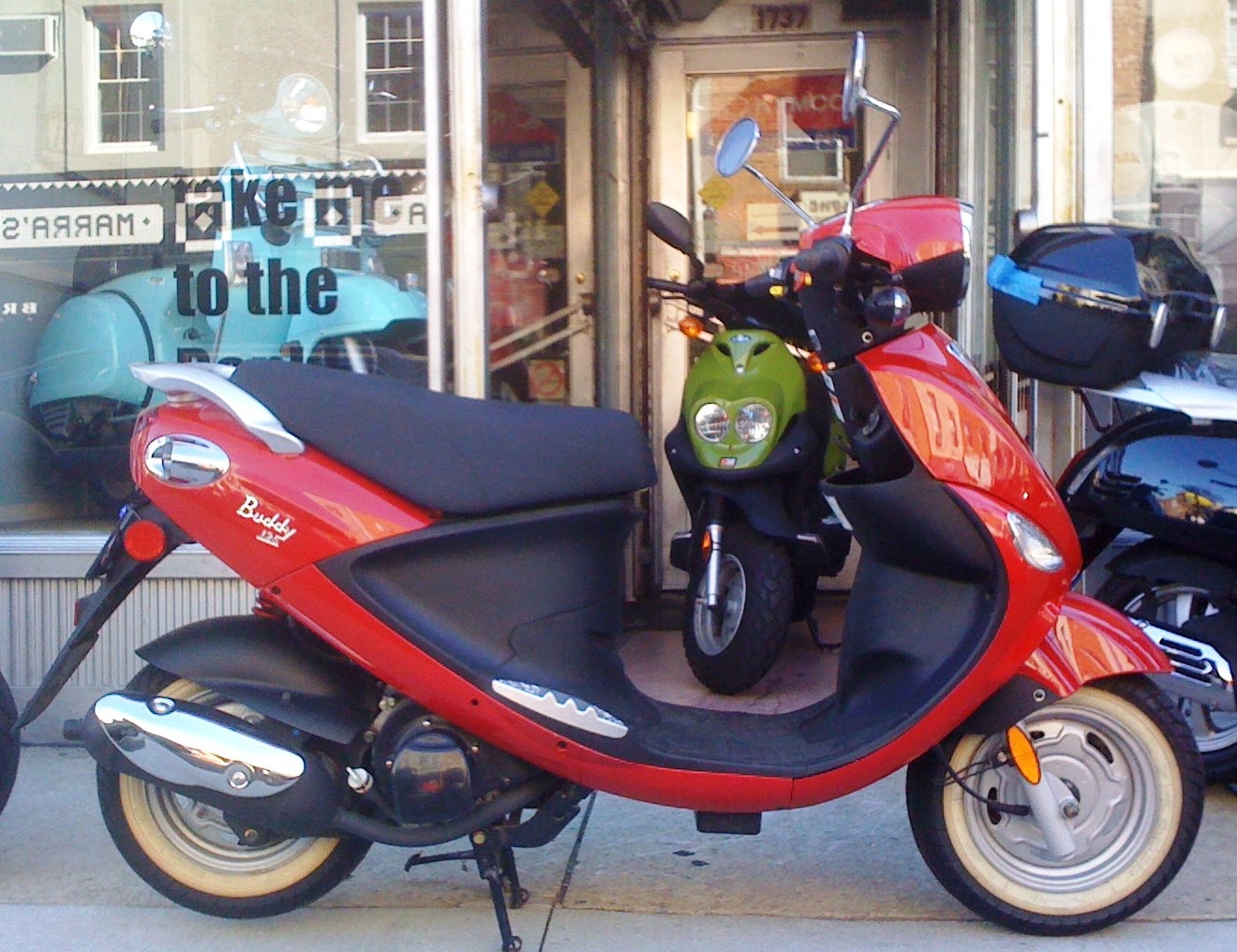Philadelphia Used Scooters 2007 GENUINE BUDDY 125 RED WHITEWALLS!