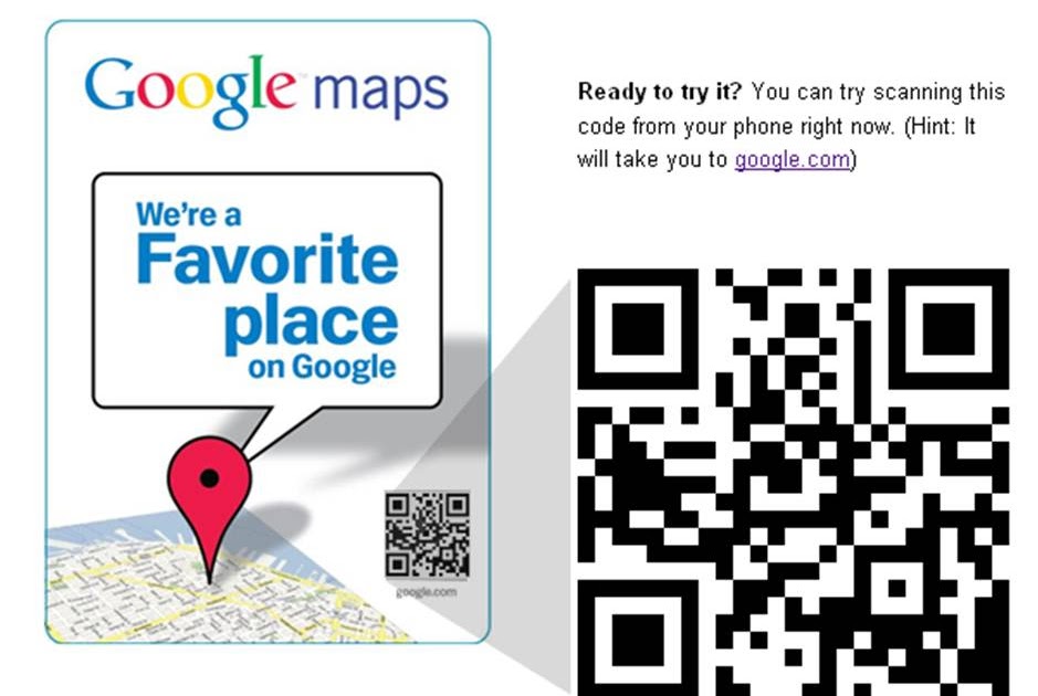 Google QR codes for local businesses