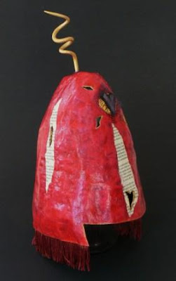 papier mache and mixed media art by Melissa Lanitis Gregory
