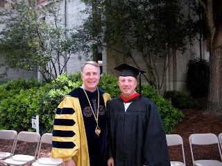 Father David (right), with James Wagner Father David (right), with Emorys 22nd President James Wagner (referred by undergrads, affectionately, as J Wag.)