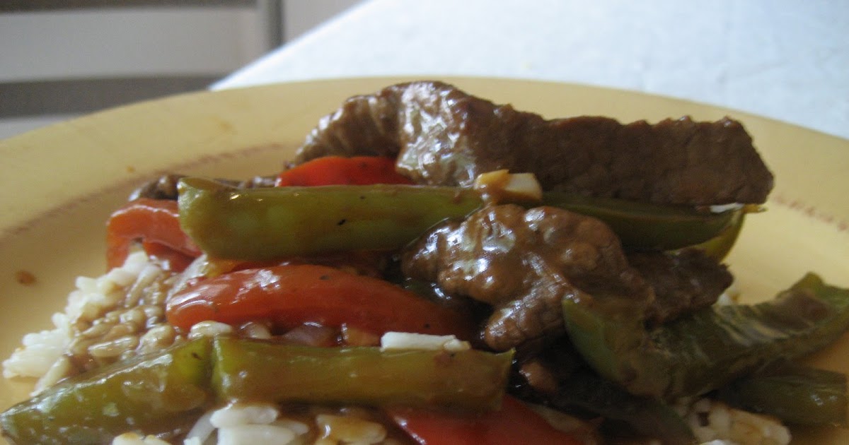 sweet savory southern Pepper Steak over Rice