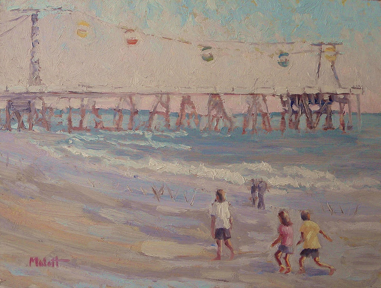 Painting Daily Heidi Malott Original Art Beach Impressionist 9"x12