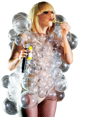 lady gaga bubble dress